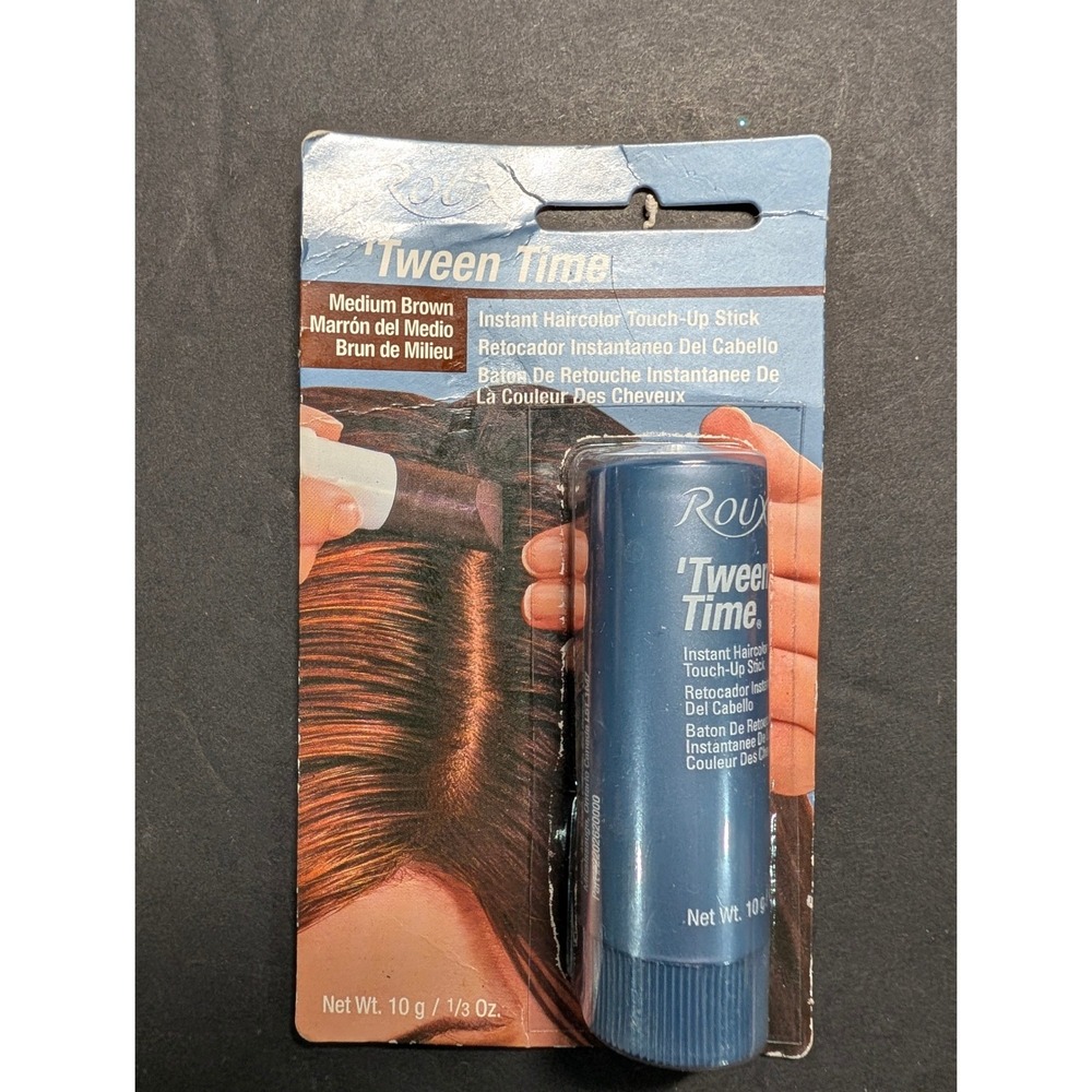 Roux Tween Time Instant Haircolor Touch-Up Stick Medium Brown 1/3 oz New